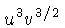 $ \displaystyle u^3v^{3/2}$