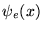 $\psi_e(x)$