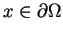 $x \in \partial\Omega$