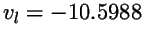 $v_l = -10.5988$