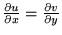 ${\partial u \over \partial x}={\partial v \over \partial y}$