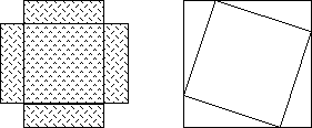 Box without corners and square within square
