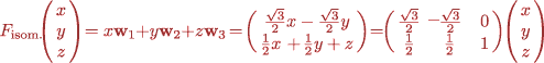 Equation for F.isom.