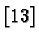 $ [13] $